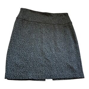 Up! Pull On Pencil‎ Skirt Womens Size 10 Leopard Print Stretch Career Casual
